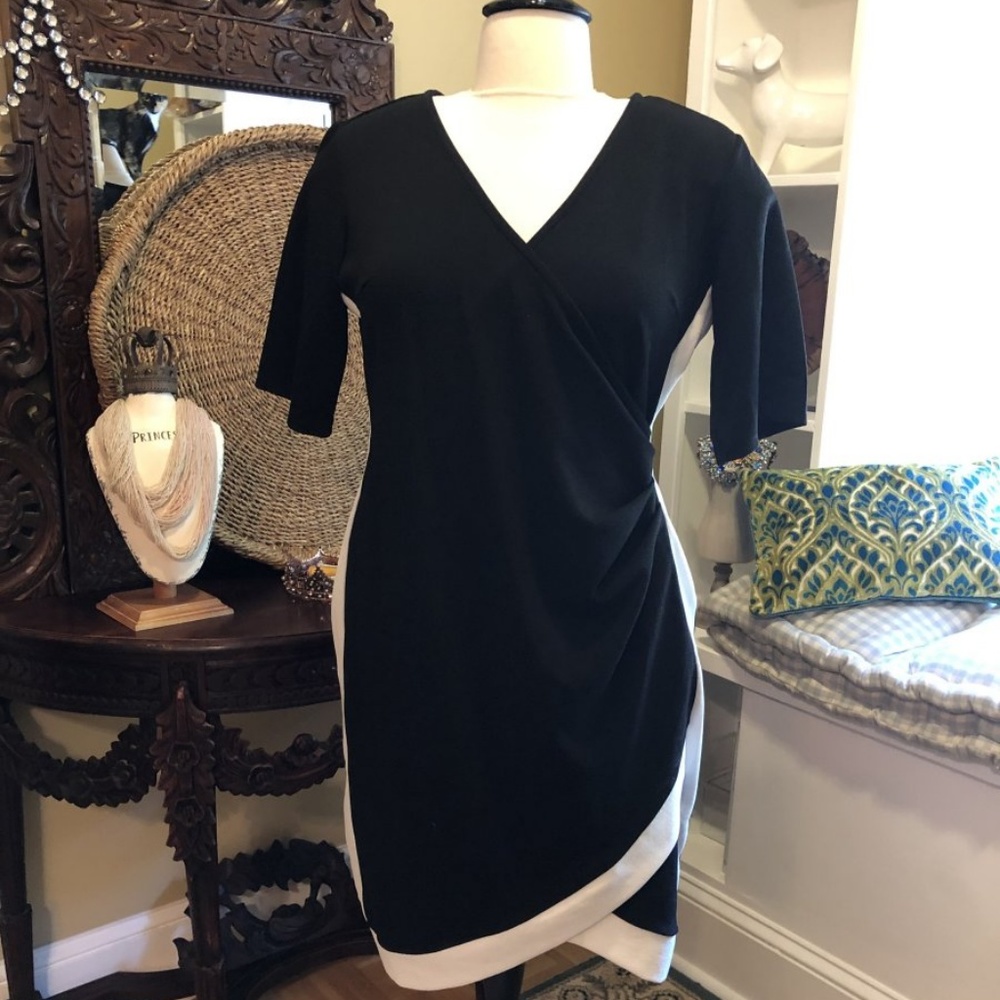 Almost Famous - NWOT- 3X Black & White Dress